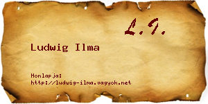 Ludwig Ilma névjegykártya